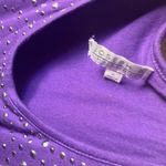 Joseph A Purple Embellished Tank Top xl Photo 3