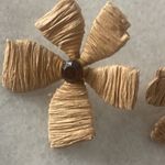 A New Day  raffia flower pedal with stone earrings Fashion jewelry New Photo 2