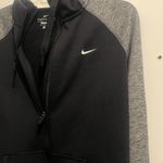 Nike  Black and Gray Hoodie with Zipper Photo 3