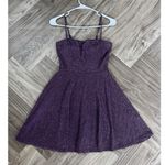 City Triangles  Juniors 3 Short Sleeveless Mini Dress   Purple Gown Photo 0