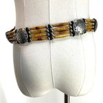 Handmade Western Conch Leather Belt 38 Photo 6