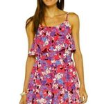 Elle Pink Floral Mini Dress Size Medium Photo 0
