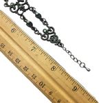 Vintage Whimsigoth Gothic Filigree Bracelet Green Cat Eye Gemstone Photo 8