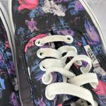 Vans Authentic Warped Floral Black Pink Low Top Sneakers Lace Up Skate Casual Photo 8
