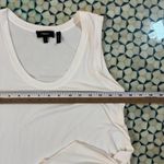 Theory EUC  Womens White Sleeveless Tie Front Tank Top Size L Photo 5