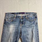 Vigoss  Collection Flare Jeans Size 11 (34" Waist) Embellished Pockets Frayed Hem Photo 2