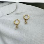 Elegant Teardrop Dangle Drop Earrings for Women Gold Photo 0