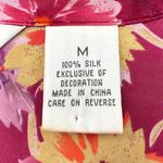 Private Luxuries | Medium | 100% Silk and Lace Pink Floral Pajama Sleepwear Set Photo 3