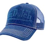 Von Dutch NWT Denim Rhinestone Cap Photo 1