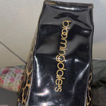 BLOOMINGDALE’S CHEETAH PRINT PATENT LEATHER MINI TOTE BAG PRELOVED Tan Photo 9