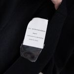 Ann Mashburn  Extra Fine Merino Wool Long Sleeve Black Dress Women's Size Medium Photo 4