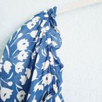Reformation  Blue Floral Roberta Dress Photo 7