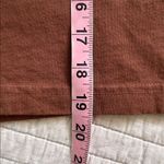 Los Angeles Apparel  USA made brown boxy crop cotton tee shirt OS​ Photo 10