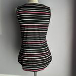 White House | Black Market  fitted striped lace up tank top with grommets Photo 3