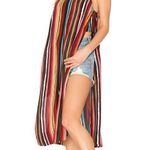 Free People Ruby Striped Bandeau Open Side Tunic Top Small Photo 0