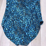 Tropical Escape  turquoise one piece swimsuit size 14 Photo 7
