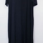 Eileen Fisher  Black Tee Shirt Dress Photo 0