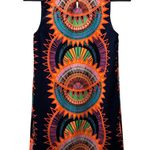 Mara Hoffman XS Multicolor Sleeveless Scoop Neck Dress Vibrant Geometric Print Photo 1
