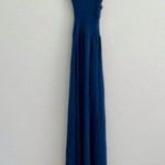 l*space L Navy Blue Sleeveless Halter Neck Open Back Criss Cross Maxi Dress S Photo 0