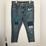 Ralph Lauren Lauren  Patchwork Boyfriend Jeans Size 10 Black Label Photo 7