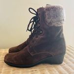 Aquatalia  Brown Faux Fur Lined Marvel Boots size 8.5 Photo 0