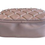 Badgley Mischka  Diamond Quilted Camera Bag Purse pale pink With Pearls Coquette Photo 5