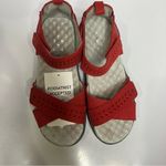 Jambu Sedona red leather adjustable‎ sandals size 6.5 Photo 2