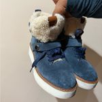 Coach  Urban Hiker Suede Ankle Shearling Cold Weather Boots Blue Size 7.5‎ T Photo 1