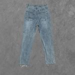 Forever 21 | Light Wash High Rise Straight Leg Frayed Hem Jeans Size 31 Photo 2
