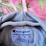 Champion  embroidered grey cotton cropped hoodie Photo 3