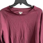 L.L.Bean ‎ Women's 2X Plus Maroon Long Sleeve Thermal Waffle Knit Top Shirt Photo 1