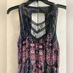 Free People dress maxi boho sleeveless beach double slit elastic waist. … Photo 1