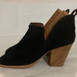 Jeffrey Campbell  Black Heeled Boots with V-Cut Design Photo 0