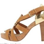 Cole Haan $230  Air Jocelyn Birch Sandal Heel Shoes Women's Gold Brown 6.5 Photo 0