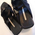 Donald J. Pliner Den Black Mesh Heeled Sandals Black Size 7.5 Photo 6