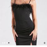 Windsor NWT  Lara Marabou Feather Crepe Mermaid Dress Photo 3