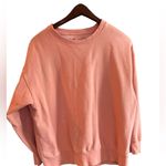 American Eagle Peach Crewneck Sweatshirt Unisex Size M Casual Relaxed Fit Photo 8