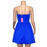 Amanda Uprichard  Pompeo Strapless Mini Dress, Cobalt, Medium Photo 9