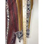 Vintage Carole Little Bohemian Long Kimono Ethnic Tribal Patchwork Size 14 Brown Photo 8