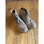 Söfft Annaleigh High Top Sneaker Shoes Womens Gold Tan Lace Up Side Zip Leather Size 7.5 Photo 1
