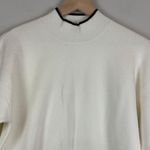 Anthropologie By Ivanna Lizzie Sweater Womens L White Knit Mock Neck Long Sleeve Photo 3