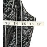 Vintage 90s Scott McClintock Top Womens 6 Black Brocade Floral Stripe Victorian Photo 7