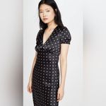 Isalis  Satin Polka Dot Open Back Midi Dress Photo 2