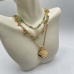 Style & Co Hammered Disc Beaded Layered Pendant Necklace in Gold MSRP $35 NWT Photo 5