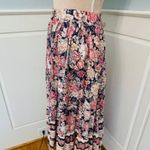 Vintage Prairie 1970's Cottagecore Floral Full Midi Skirt Medium Photo 2