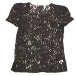 Wyatt Black Lace XS Short Sleeve Top Gothcore wicked sexy sheer alt alternative Photo 0