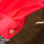 Gap  Neon Pink/Orange 5 Button Collarless Blouse Photo 4