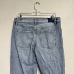EXPRESS Blue Distressed Relaxed Straight Low Rise Jeans Sz 6R Photo 7