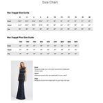 Mac Duggal Navy Blue 26573 Long Sleeve Ruched Jerset V-Neck Gown Dress Size 14 Photo 6