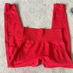 Beaufident Workout Set 2 Piece Seamless High Waist in Red Size Medium Photo 6